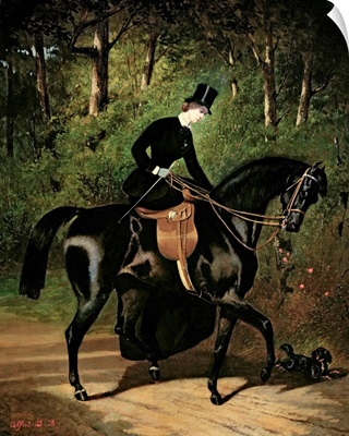 The Rider Kipler on her Black Mare