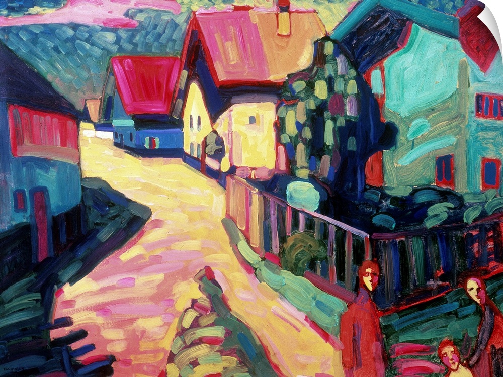 The Road to Murnau, 1909 by Kandinsky, Wassily (1866-1944)