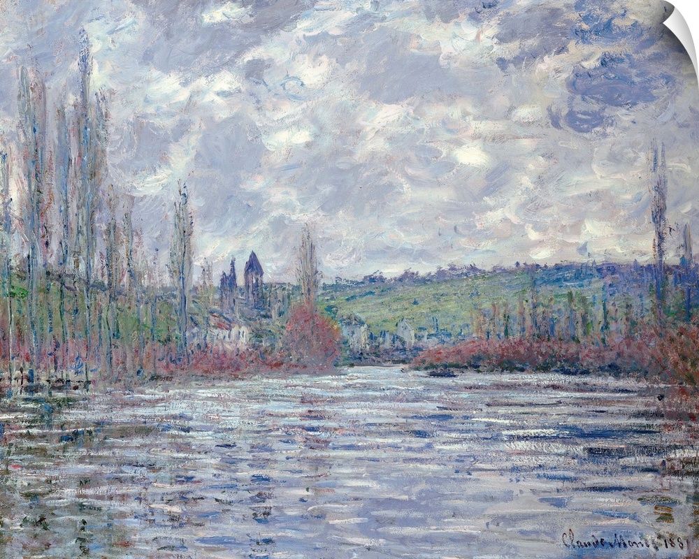 The Seine in Flood at Vetheuil, 1881, oil on canvas.  By Claude Monet (1840-1926).