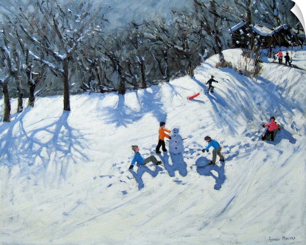 The Snowman, oil on canvas, by Andrew Macara.