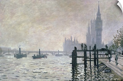 The Thames below Westminster, 1871