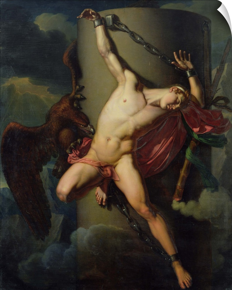 XRZ39171 The Torture of Prometheus, 1819 (oil on canvas)  by Lair, Jean-Louis-Cesar (1781-1828); 290x228 cm; Musee Crozati...