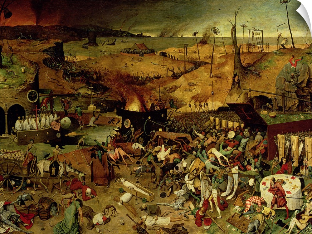 XIR457 The Triumph of Death, c.1562 (oil on panel) (for details see 69068-71 and 156438)  by Bruegel, Pieter the Elder (c....