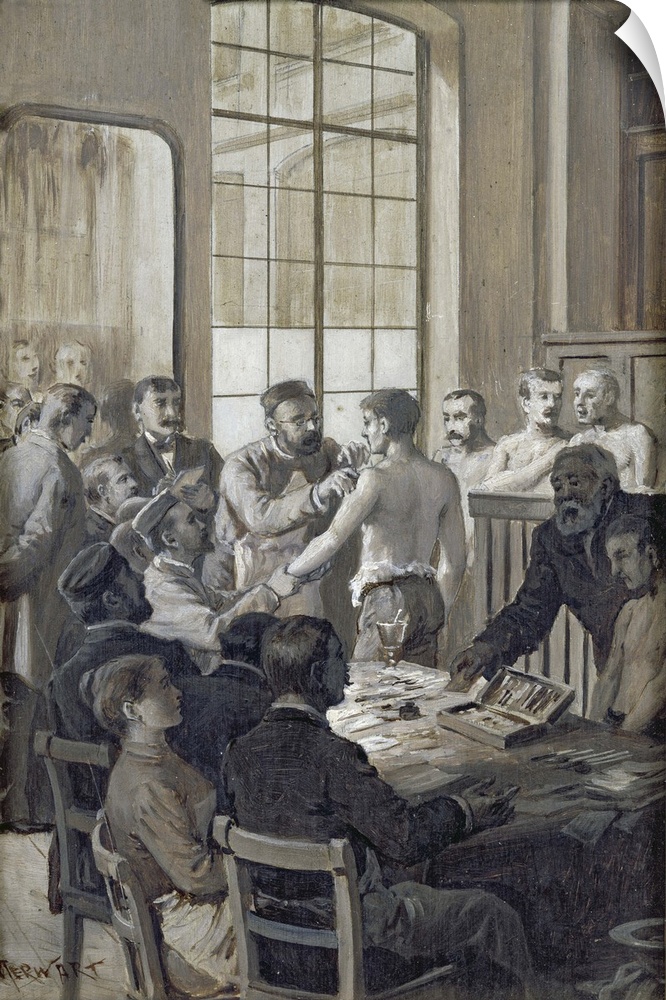 XIR71725 The Vaccination (oil on canvas)  by Merwart, Paul (1855-1902); Musee de l'Assistance Publique, Hopitaux de Paris,...