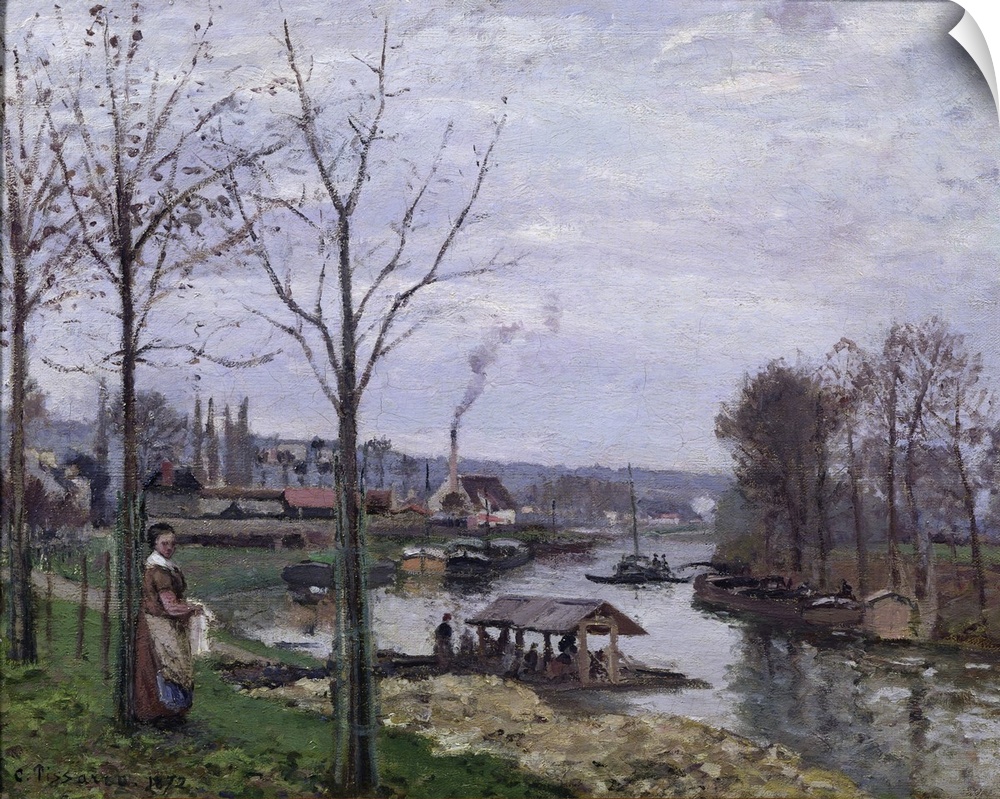 Originally oil on canvas. By Pissarro, Camille (1830-1903).