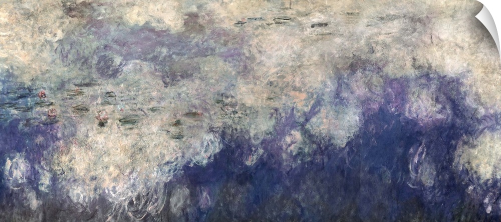 XIR64185 The Waterlilies - The Clouds (central section) 1915-26 (oil on canvas) (see also 64184 & 64186)  by Monet, Claude...
