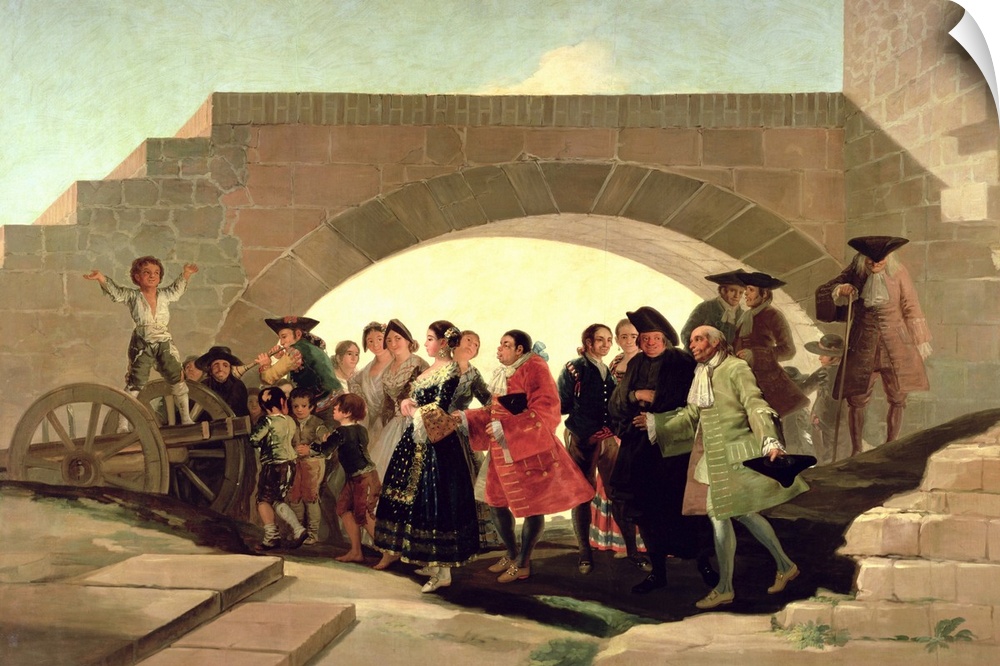XIR52603 The Wedding, 1791-92 (oil on canvas)  by Goya y Lucientes, Francisco Jose de (1746-1828); 267x293 cm; Prado, Madr...