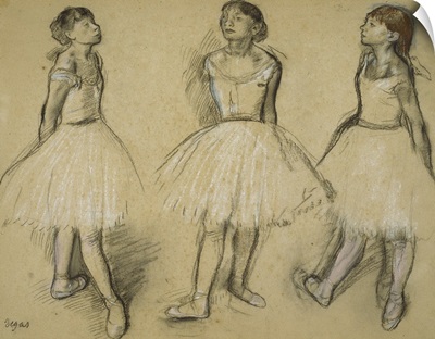 Three Studies of a Dancer in Fourth Position, 1879-80