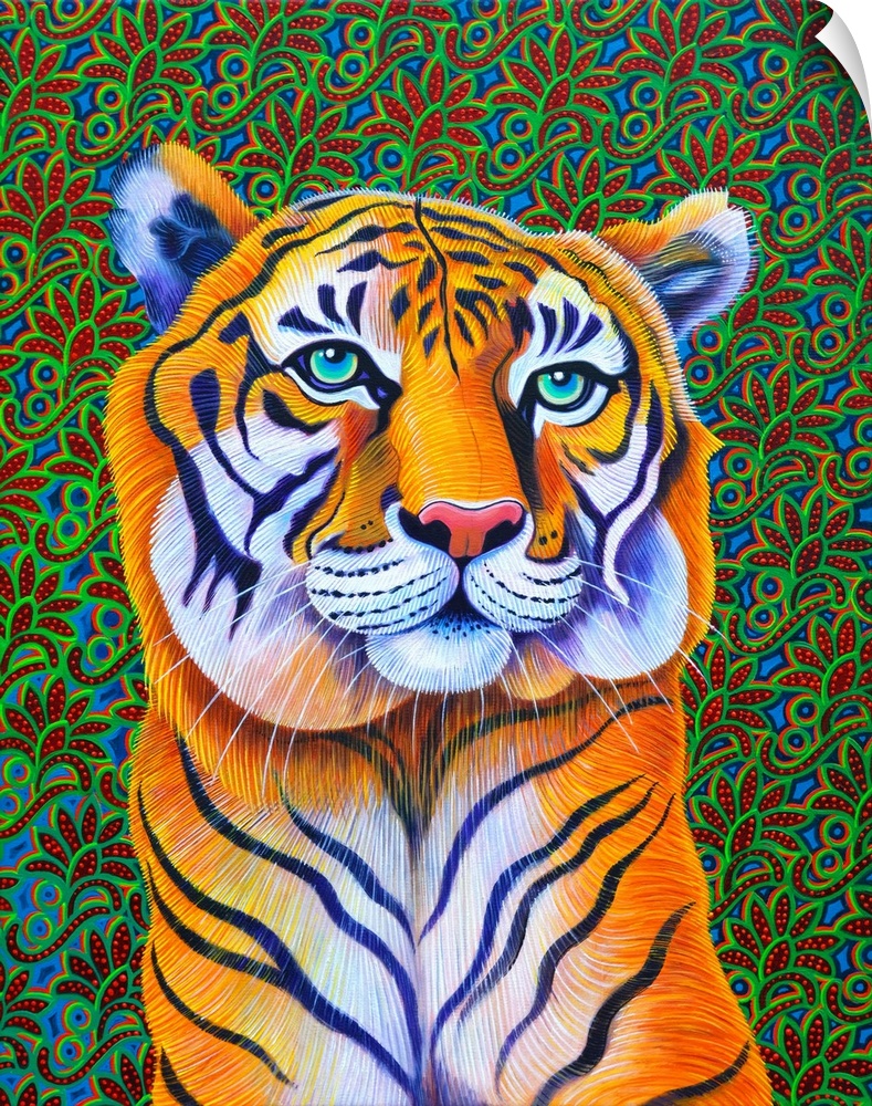 Tiger, 2018, (originally oil on canvas) by Tattersfield, Jane