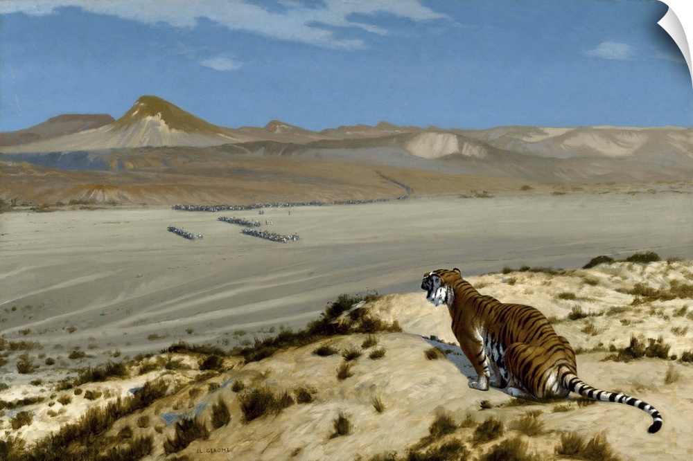 Tiger On The Watch, 1888 (Originally oil on canvas)