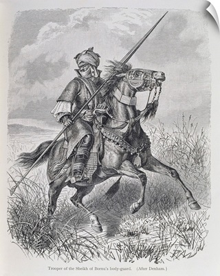 Trooper of the Sheikh of Bornu's bodyguard, from 'The History of Mankind', 1898
