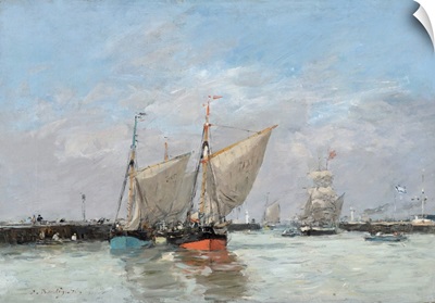 Trouville, The Jetties, High Tide, 1876