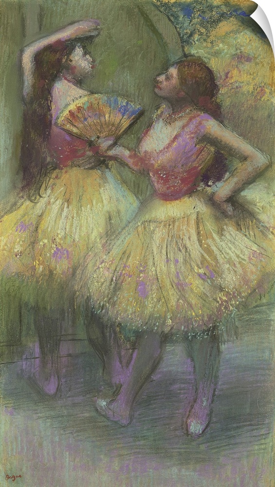 Two Dancers Before Going On Stage (Avant L'entree En Scene), 1888