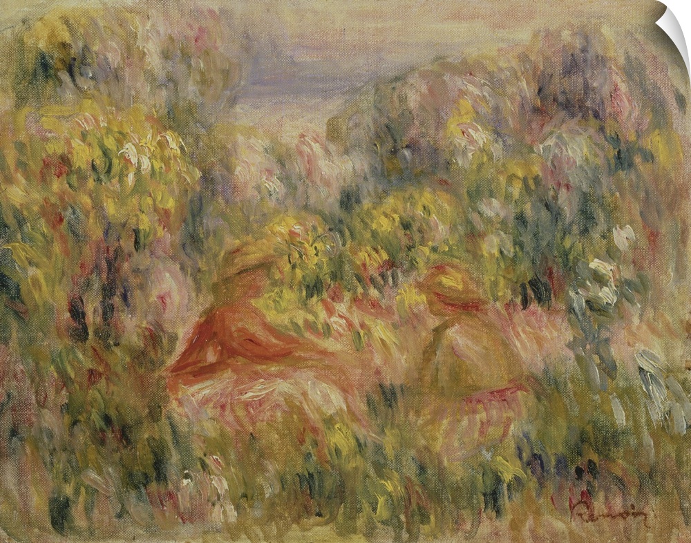 Two Figures In Landscape, 1917-19 (Originally oil on canvas)