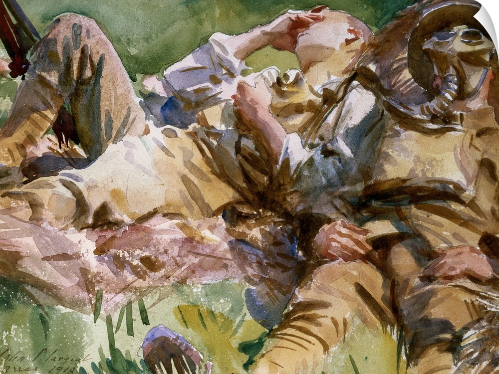 CH27224 Credit: Two Soldiers at Arras, 1917 by John Singer Sargent (1856-1925)Private Collection/ Photo A Christie's Image...