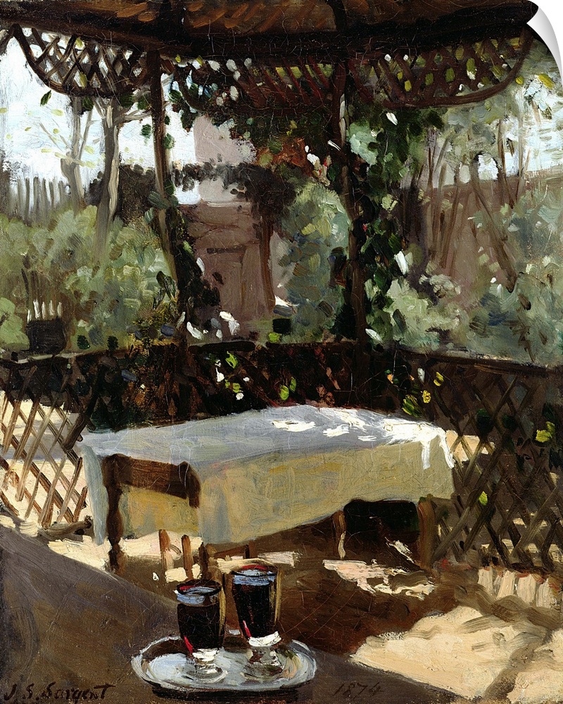 Two Wine Glasses, 1874 (oil on canvas) by John Singer Sargent (1856-1925)Private Collection/ The Bridgeman Art LibraryNati...