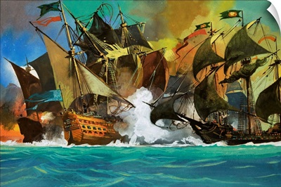 Unidentified sea battle