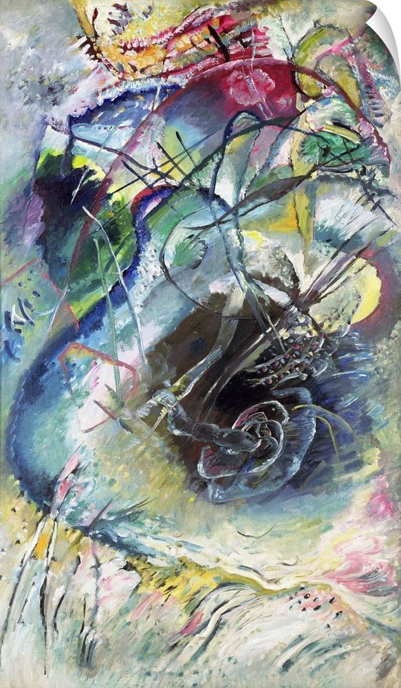 Untitled Improvisation, 1914 (originally oil on canvas) by Kandinsky, Wassily (1866-1944)