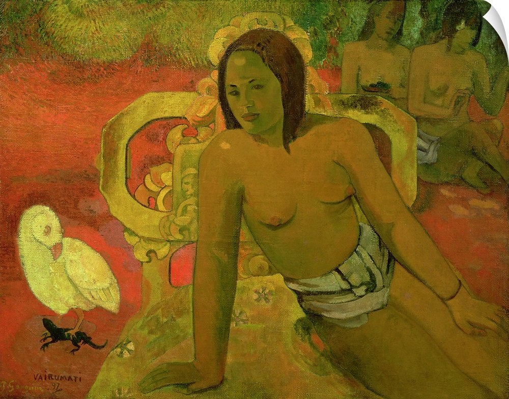 XIR19813 Vairumati, 1897 (oil on canvas)  by Gauguin, Paul (1848-1903); 73x94 cm; Musee d'Orsay, Paris, France; Giraudon; ...