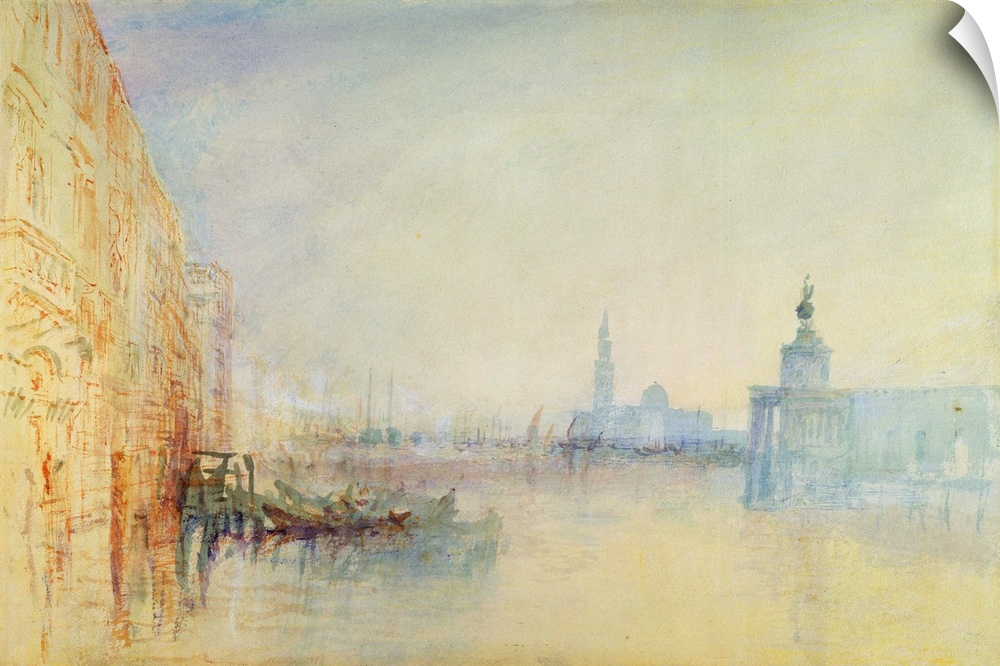 Venice, The Mouth of the Grand Canal, c.1840 (w/c on paper)  by Turner, Joseph Mallord William (1775-1851); watercolour on...