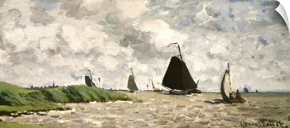 View from Voorzan, c.1871 (originally oil on canvas) by Monet, Claude (1840-1926)