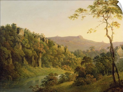 View in Matlock Dale, Looking Towards Black Rock Escarpment, c.1780-5