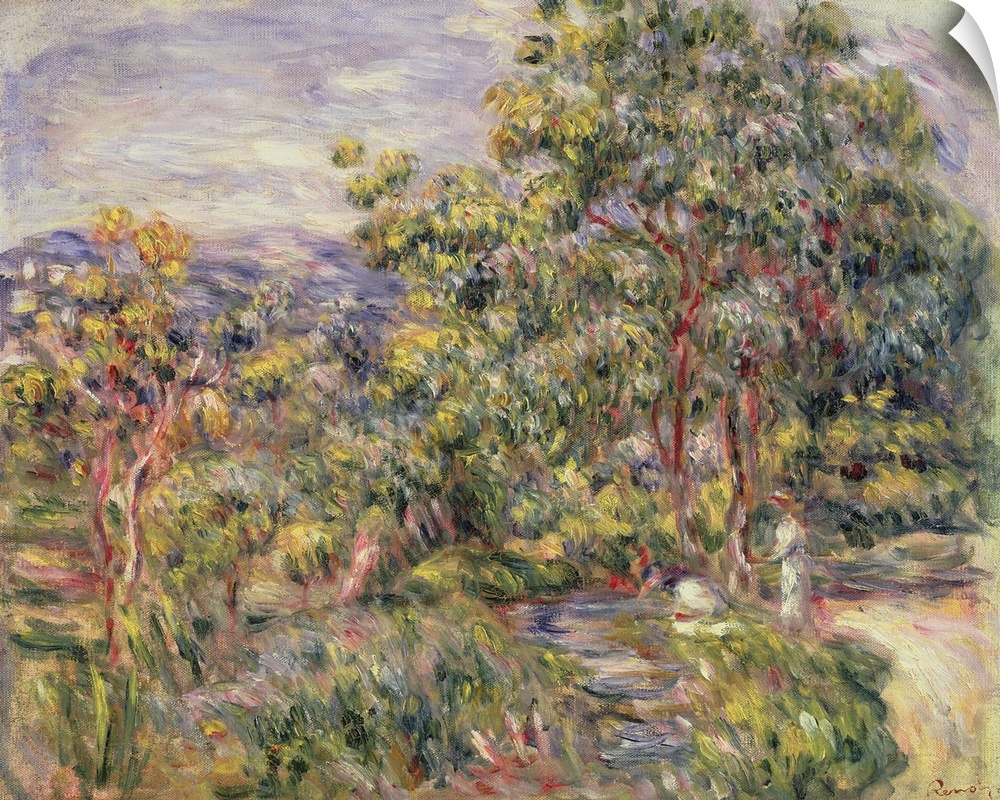 View Of Cagnes, 1900 (Originally oil on canvas)