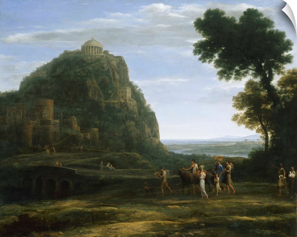 View of Delphi with a Procession, 1673, oil on canvas.