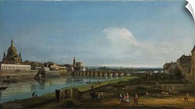 View Of Dresden With The Frauenkirche At Left, 1747