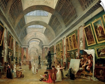 View of the Grand Gallery of the Louvre, 1796
