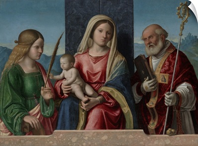 Virgin And Child With Saints Catherine And Nicholas, 1510-17