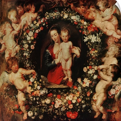 Virgin with a Garland of Flowers, c.1618 20