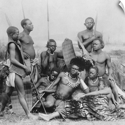 Warriors, Belgian Congo, 1894