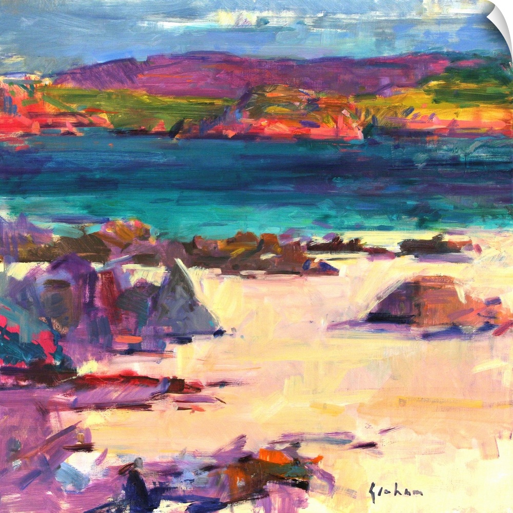 White Sands, Iona, 2011, originally oil on canvas.