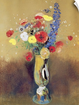 Wild flowers in a Long necked Vase, c.1912