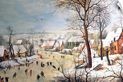 Winter Landscape with Birdtrap, 1601