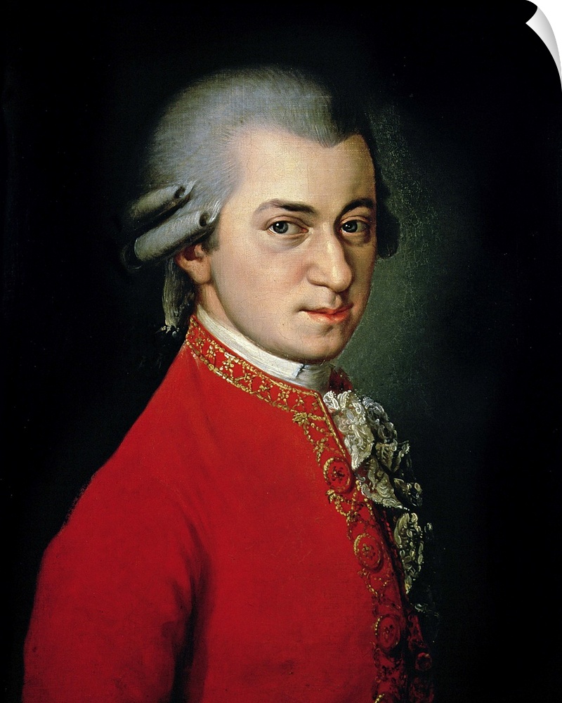 XPH39198 Wolfgang Amadeus Mozart, 1818 (oil on canvas)  by Krafft, Barbara (1764-1825); Gesellschaft der Musikfreunde, Wie...