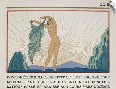 'Woman Dancing', illustration from 'Les Mythes' by Paul Valery