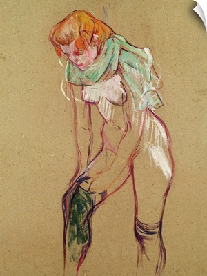 Woman Pulling Up her Stocking, 1894
