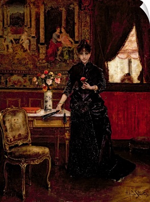 Woman with a carnation