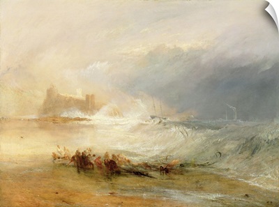 Wreckers - Coast of Northumberland, With a Steam Boat Assisting a Ship off Shore, 1834