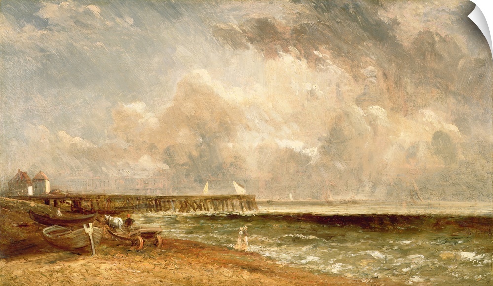 Yarmouth Jetty, c.1822 (oil on canvas) by John Constable (1776-1837)Private Collection/ Photo  Agnew's, London, UK/ The Br...