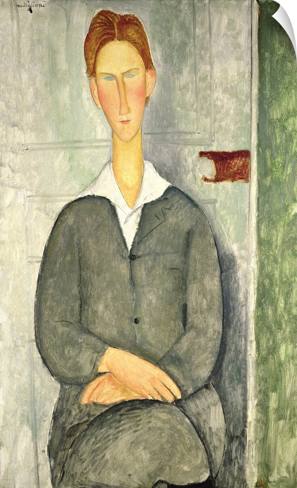 XBP341848 Young boy with red hair, 1906 (oil on canvas)  by Modigliani, Amedeo (1884-1920); Private Collection; Photo A Bo...