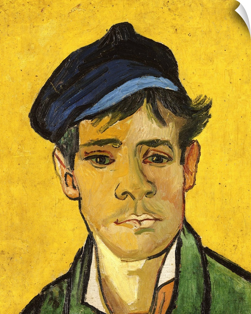 XIR166546 Young Man with a Hat, 1888 (oil on canvas)  by Gogh, Vincent van (1853-90); 47x39 cm; Private Collection; (add. ...