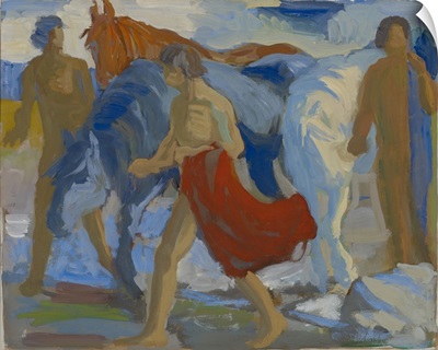 Young Men With Horses, C1913-15