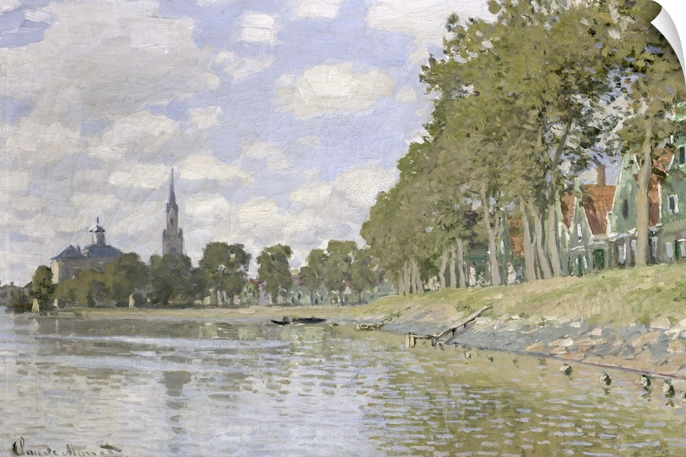 XIR75798 Zaandam (Holland) 1871 (oil on canvas)  by Monet, Claude (1840-1926); 47.8x73 cm; Musee d'Orsay, Paris, France; G...