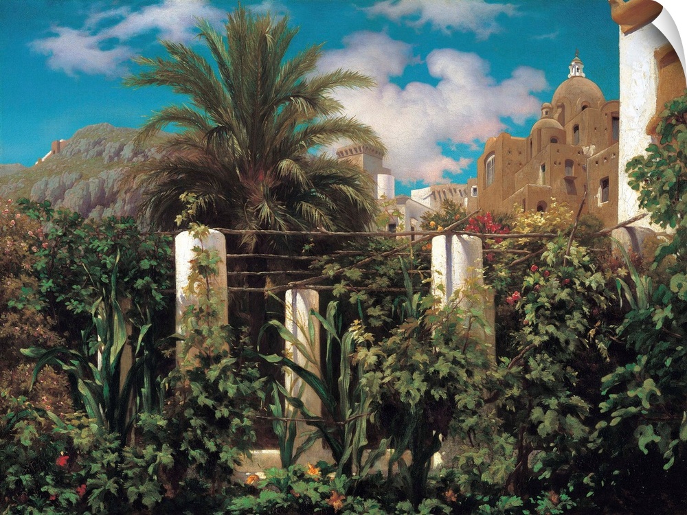 A Garden in Capri by Frederic Leighton.