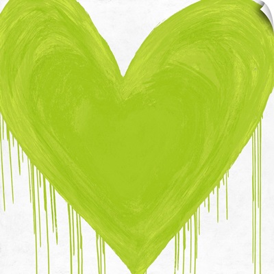 Big Hearted Chartreuse Green