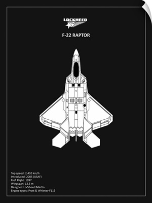 BP Lockheed F22 Raptor Black