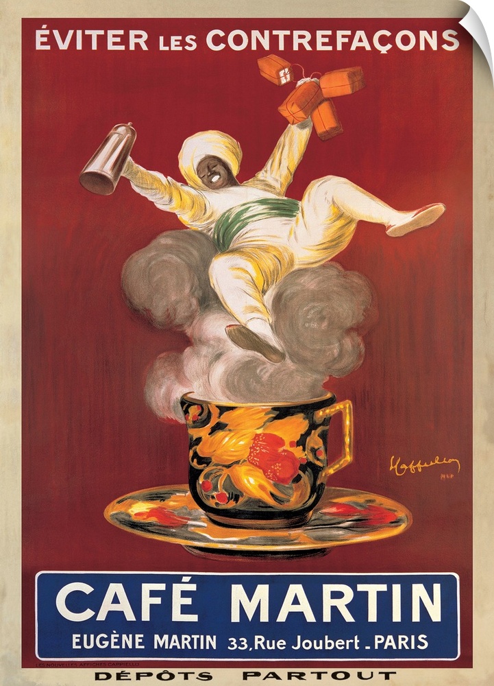 Vintage advertisement for Cafe Martin, 1921.